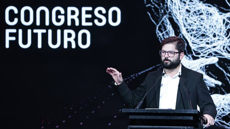 17 de enero 2022/SantiagoEl Presidente electo Gabriel Boric participa de la inauguración del Congreso Futuro 2022.
FOTO: KARIN POZO/AGENCIAUNO