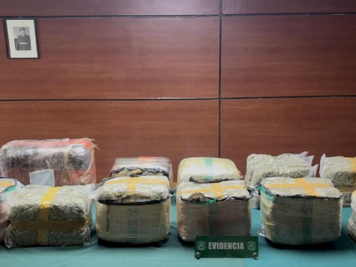 Una luz roja lo delató: lo fiscalizaron y encontraron más de 60 kilos de marihuana en su vehículo