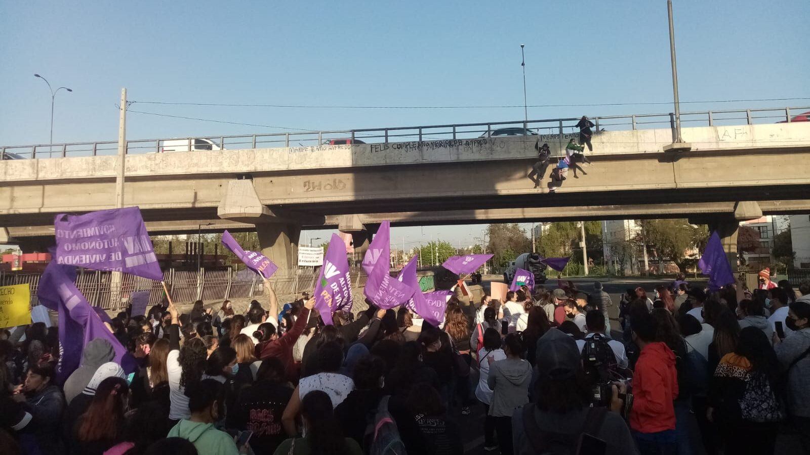 Protesta habitacional en Rotonda Grecia