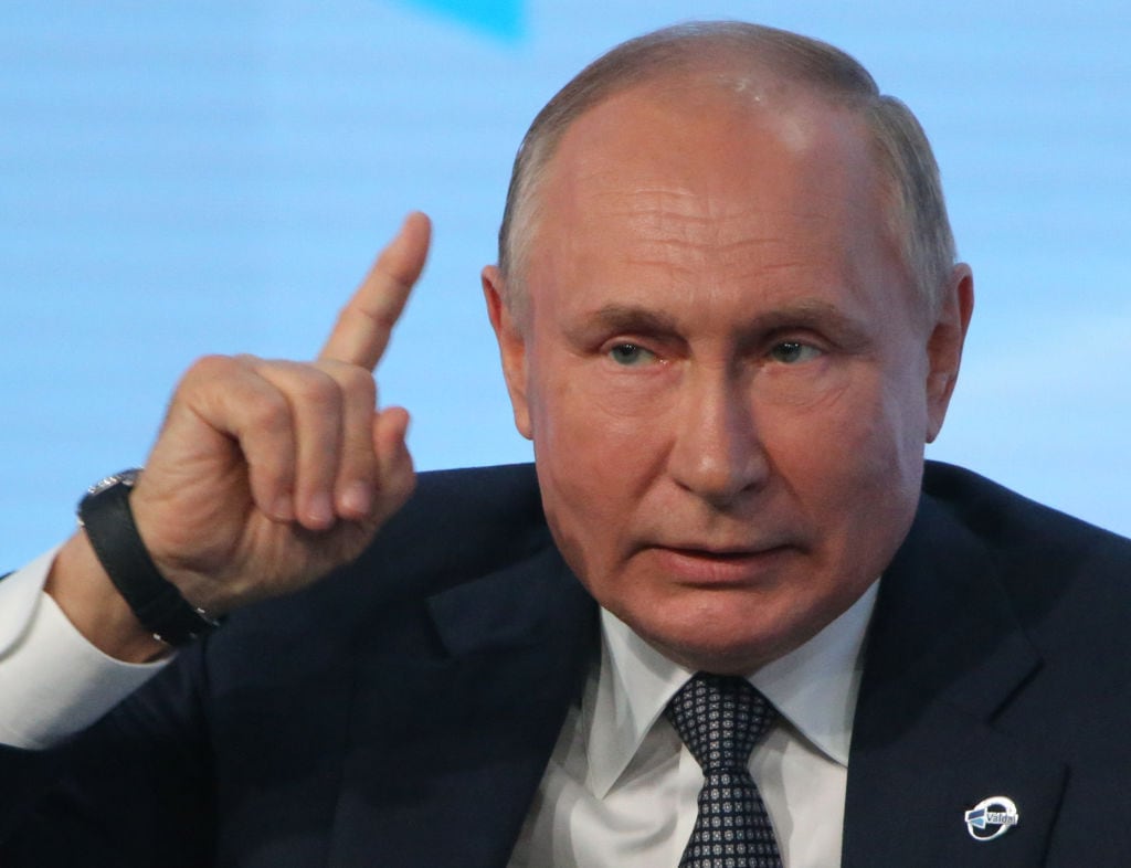 El presidente ruso Vladimir Putin durante un evento en Sochi