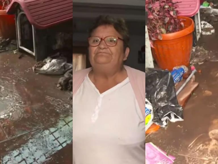“Nunca pensé que me iba a pasar una cosa así”: adulta mayor resultó con casa anegada en Maipú tras intensa lluvia