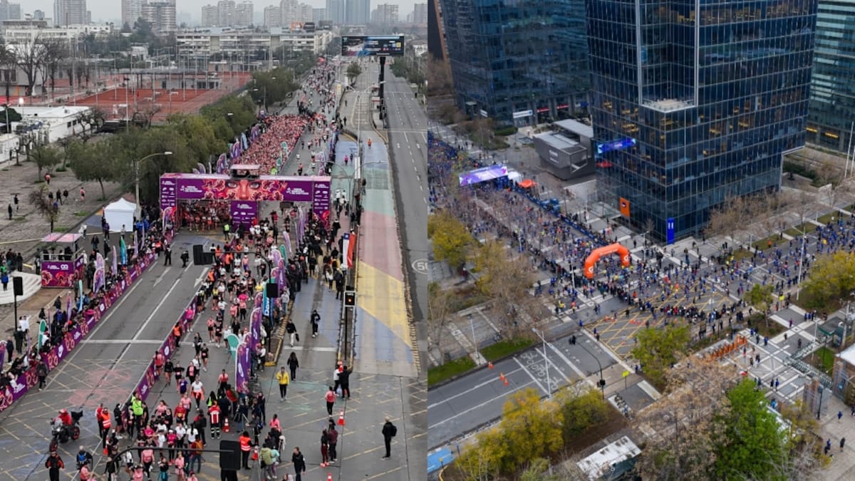 Santiago albergará dos carreras de media maratón el domingo 30 de agosto: estos serán los cortes de tránsito
