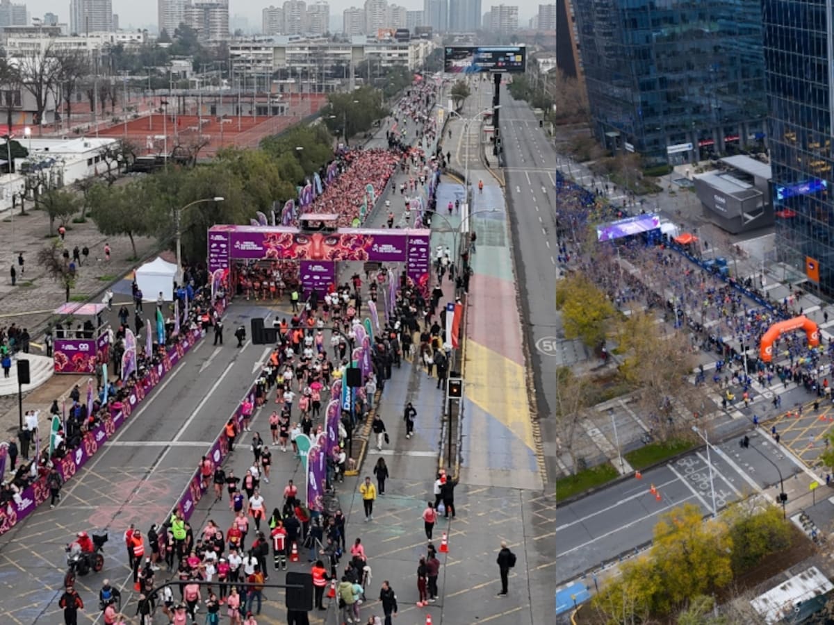 Santiago albergará dos carreras de media maratón el domingo 30 de agosto: estos serán los cortes de tránsito