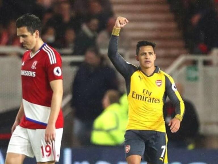 Alexis fue clave en triunfo del Arsenal ante Middlesbrough y sueña con Champions