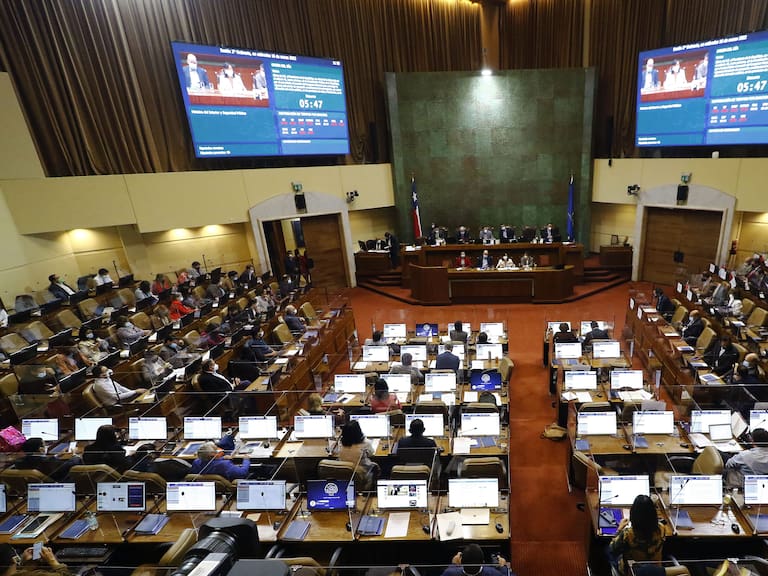 16 DE MARZO DE 2022/VALPARAISOVista general de la Sesión de Sala de la Cámara de Diputados, en donde se analiza la extensión del Estado de Excepción Constitucional en la zona norte por la situación migratoria
FOTO: LEONARDO RUBILAR CHANDIA/AGENCIAUNO