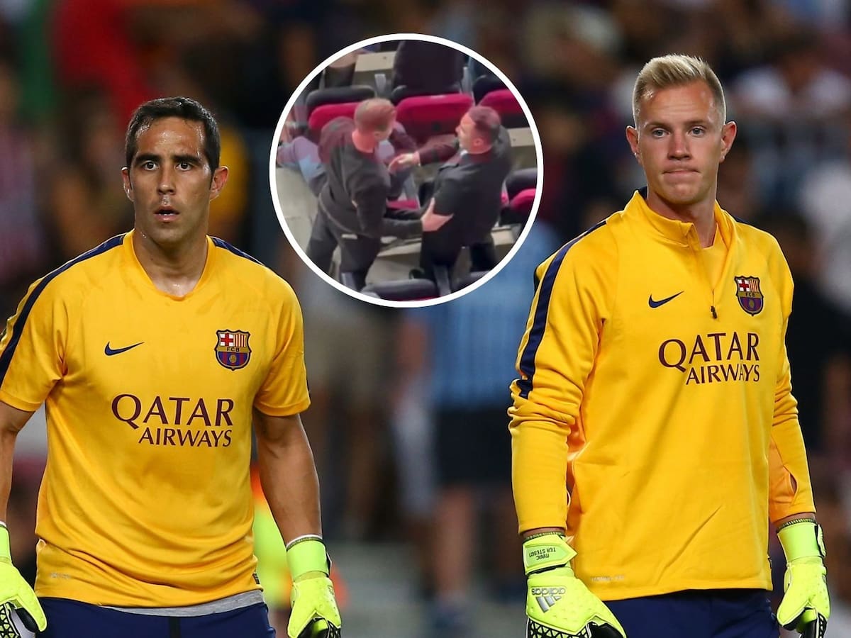 Claudio Bravo se reencuentra con Ter Stegen en Barcelona y así reacciona: momento se hizo viral