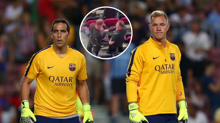 Claudio Bravo se reencuentra con Ter Stegen en Barcelona y así reacciona: momento se hizo viral