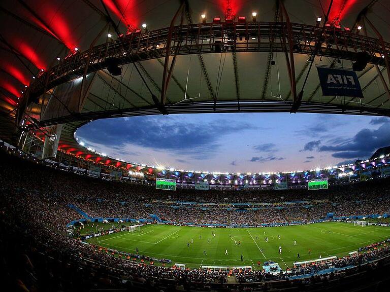 RIO DE JANEIRO, BRAZIL - JULY 13: A general view of the stadium during the 2014 FIFA World Cup Brazil Final match between Germany and Argentina at Maracana on July 13, 2014 in Rio de Janeiro, Brazil. (Photo by Jamie Squire/Getty Images)