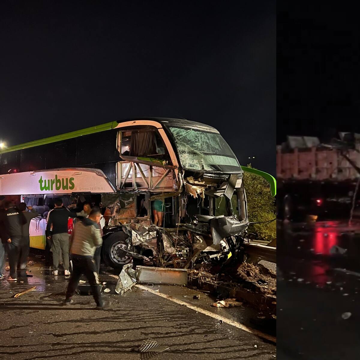 Tragedia en Pitrufquén: choque entre bus y camión en Ruta 5 Sur deja dos muertos y más de 20 heridos