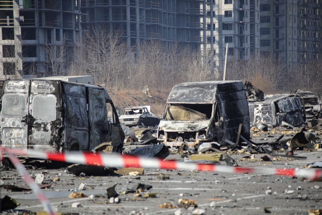 El grave daño que provocan los ataques rusos en la ciudad de Kiev