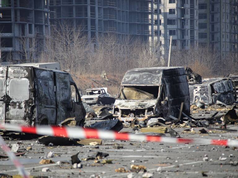 El grave daño que provocan los ataques rusos en la ciudad de Kiev
