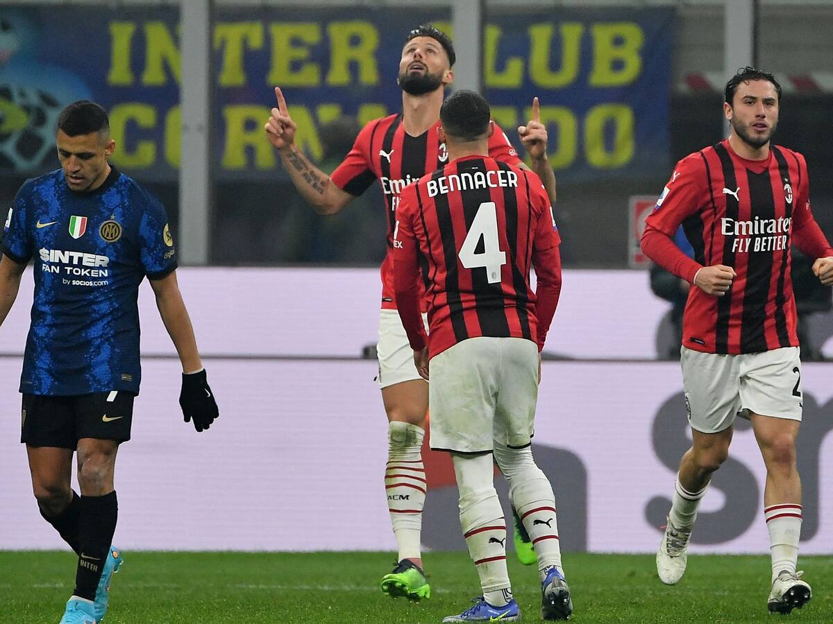 Con Alexis y Vidal en cancha, Inter cayó frente a AC Milán en el Derby della Madonnina