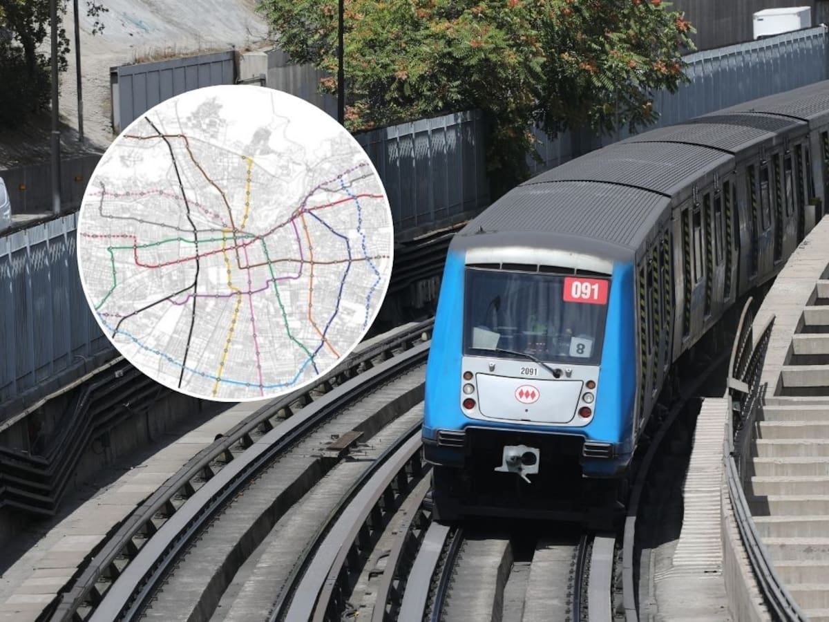Estudio proyecta el Metro de Santiago del futuro: nuevas líneas, “Metro Sur” y tren a Colina para 2050