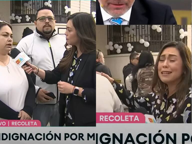 Periodista de Canal 13 se quiebra en vivo: escuchó estremecedora frase tras muerte de niño en accidente en Recoleta