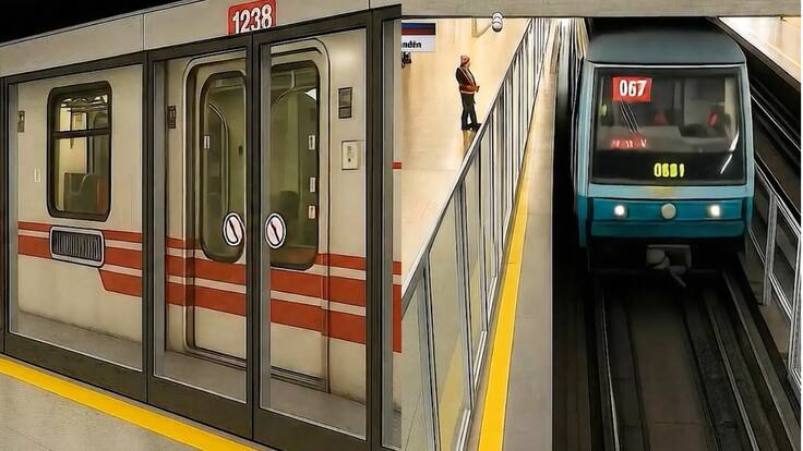 Así quedarán las nuevas puertas en los andenes de la Línea 1 del Metro de Santiago: inversión es de US$ 187,7 millones