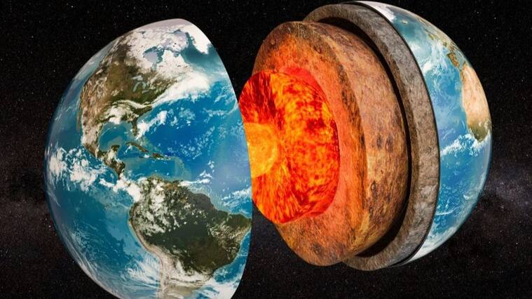 núcleo de la Tierra se detuvo