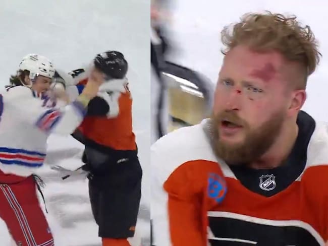 Feroz pelea se desata en la liga de hockey sobre hielo más importante del mundo