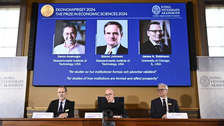 Por investigaciones sobre las diferencias de prosperidad entre naciones: estos son los ganadores del Premio Nobel de Economía 2024