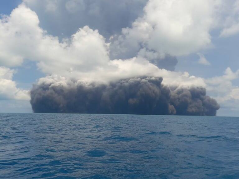 Segunda erupción volcán