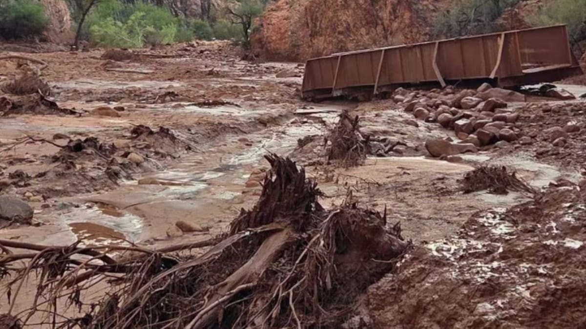 Inundación repentina golpea al Gran Cañón: un muerto, 15 desaparecidos y alerta por nuevas tormentas