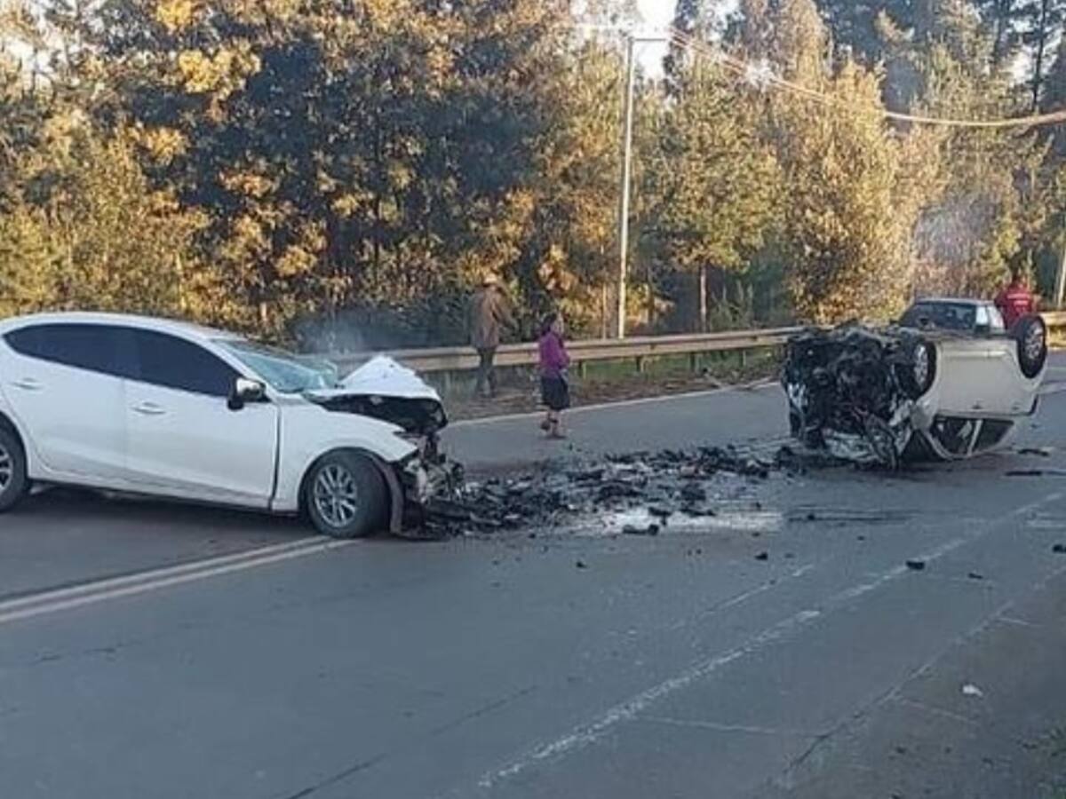 Accidente de tránsito en el Maule deja dos fallecidos y cuatro personas heridas