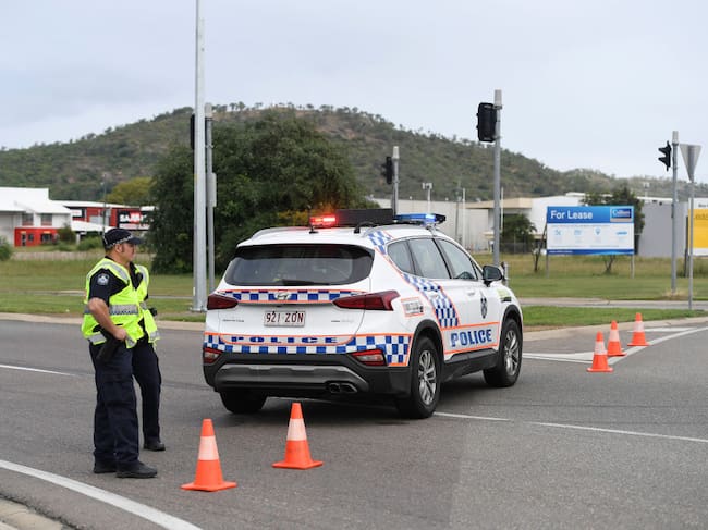 Policías de Australia acordonan una zona