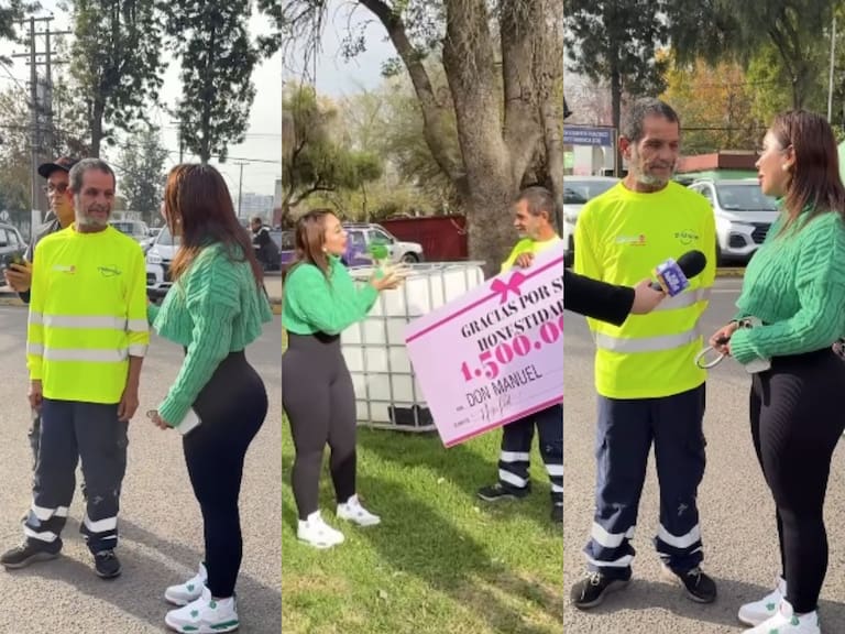 “Me tocó la fibra su gesto”: Naya Fácil le regala $1,5 millones al recolector de basura que devolvió la misma cantidad