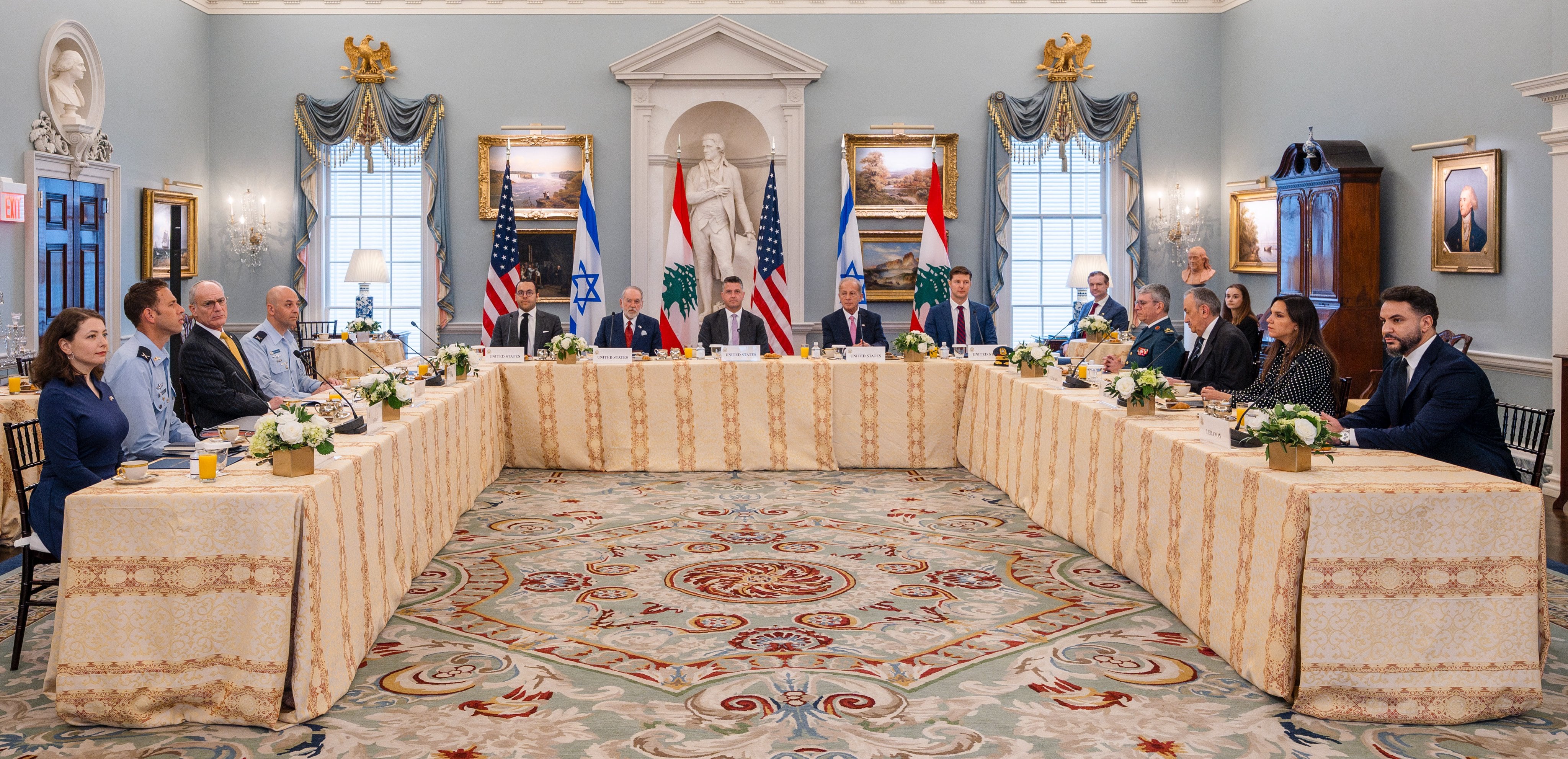 Delegaciones de Israel y Líbano participan en diálogos de paz en Estados Unidos