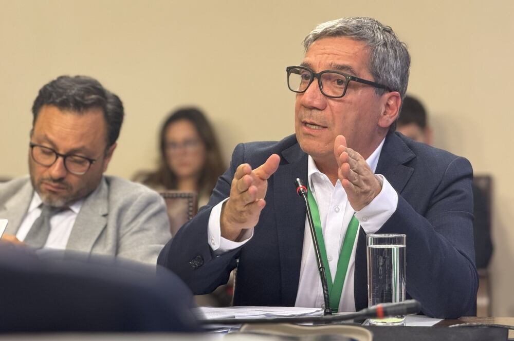 El delegado presidencial de la Región Metropolitana, Gonzalo Durán, en la comisión de Seguridad Ciudadana de la Cámara de Diputados | X @Duranbaronti