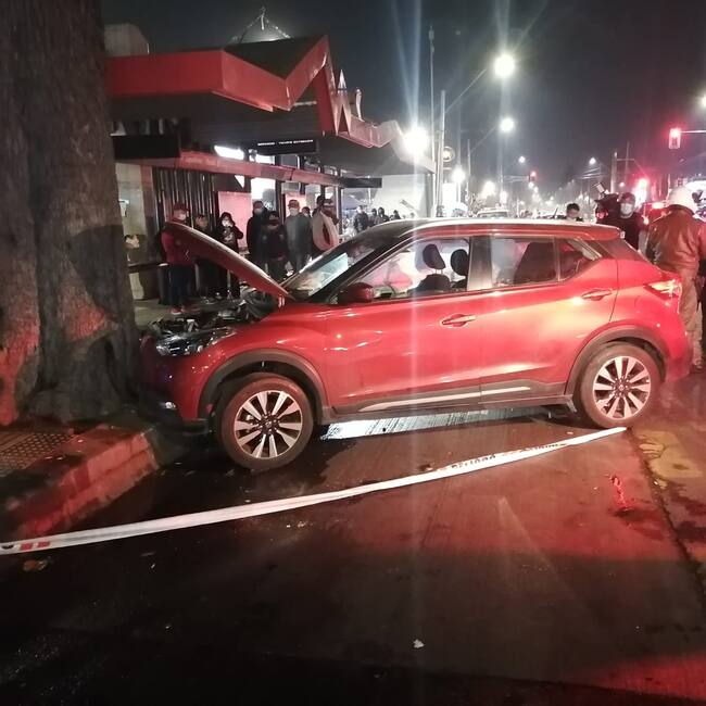 Accidente en Recoleta.