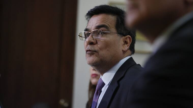 18 de Julio del 2019/SANTIAGO
Director del Servicio de Impuestos Internos (SII) Fernando Barraza, junto a la Tesorera General de la Republica. Entregan balance de la Operacion Renta 2019
FOTO:SEBASTIAN BROGCA/AGENCIAUNO