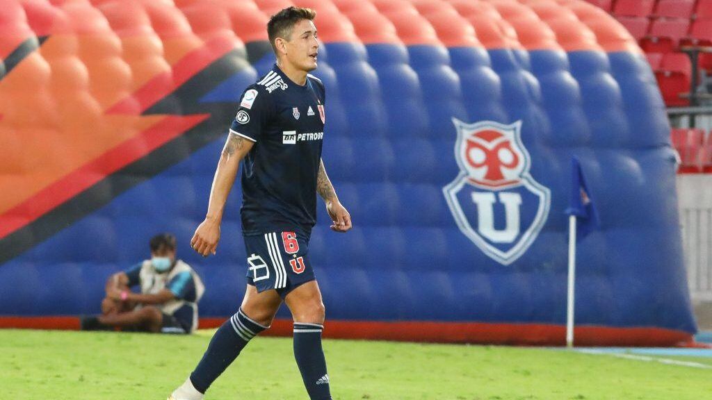 13 DE FEBRERO DE 2021/SANTIAGOMatias Rodriguez (c) es remplazado, durante el partido valido por trigsima cuarta fecha del Campeonato Nacional AFP PlanVital 2020, entre Universidad de Chile y Deportes Antofagasta, disputado en el Estadio Nacional.
FOTO: SEBASTIAN ORIA/AGENCIAUNO