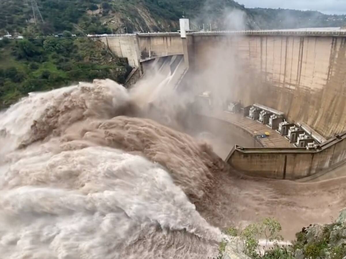 Así luce el embalse Rapel en la región de O’Higgins de Chile: tiene el 64% de su capacidad ocupada tras las lluvias