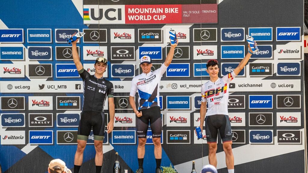 Martín Vidaurre se impuso en la Copa del Mundo de Val di Sole y es bicampeón mundial sub 23 del ciclismo de montaña
