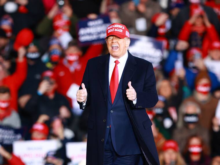 Trump en un acto de campaña