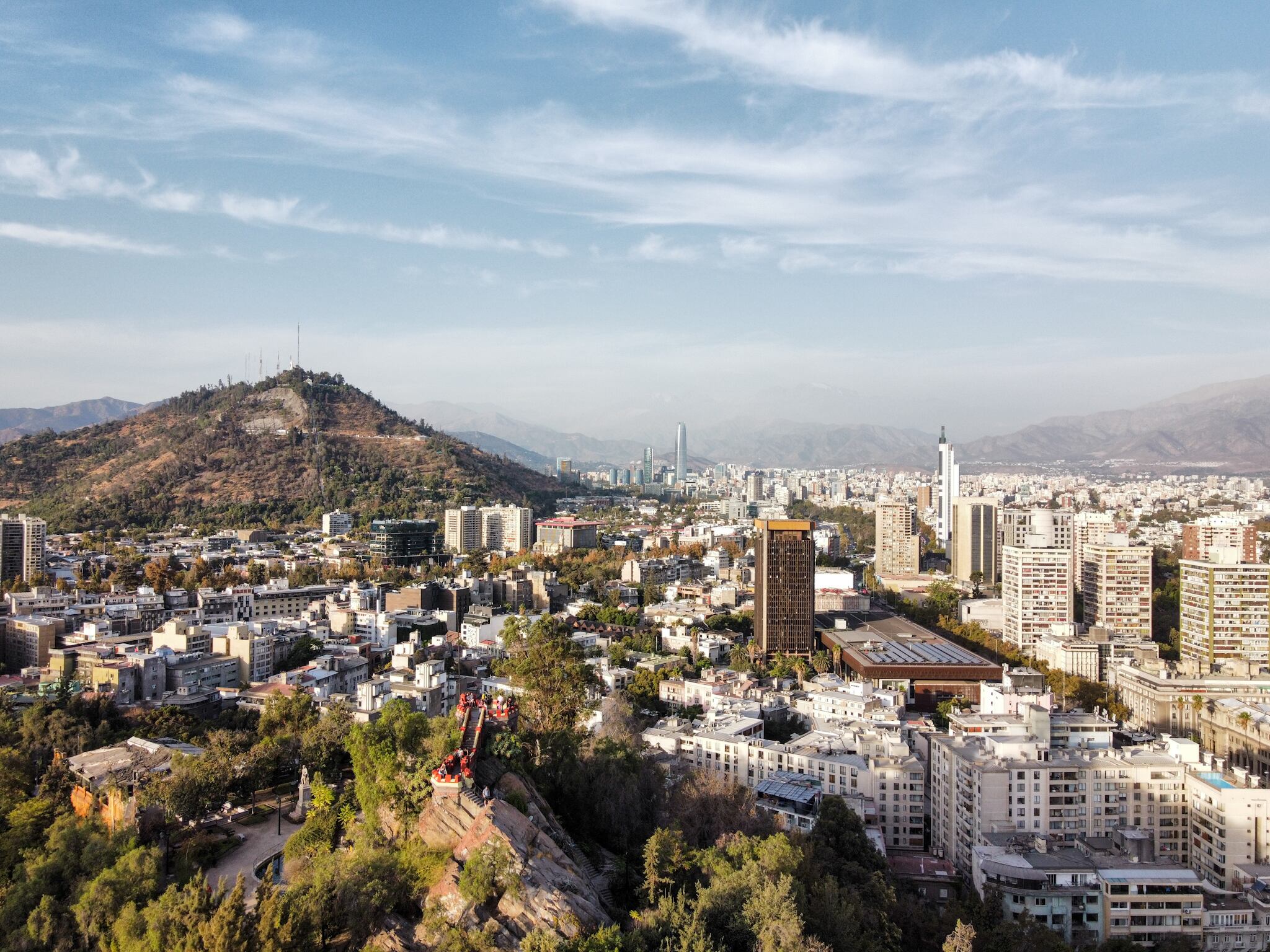 9 de Marzo del 2023 / SANTIAGORegión metropolitana durante la tarde desde Cerro Santa Lucía.
FOTO: OSCAR GUERRA / AGENCIAUNO