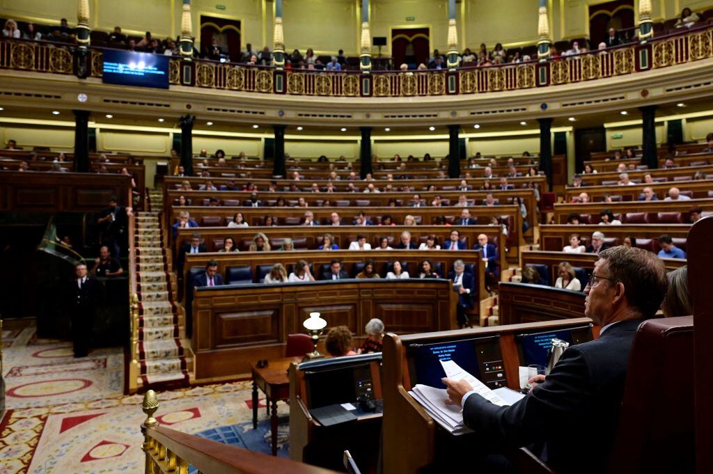 El líder del PP intenta ser investido presidente en el parlamento de España