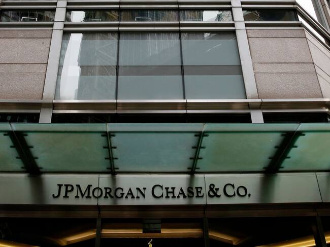 La entrada de las oficinas de la empresa JP Morgan en Nueva York