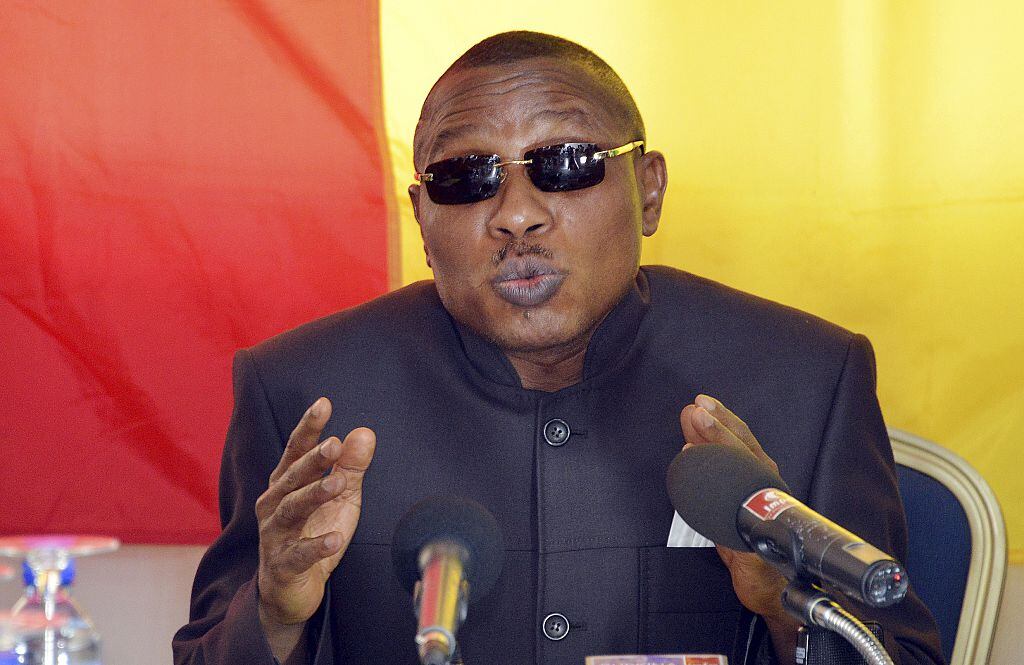 El exdictador de Guinea, el militar Moussa Dadis Camara, ante la prensa en 2015.