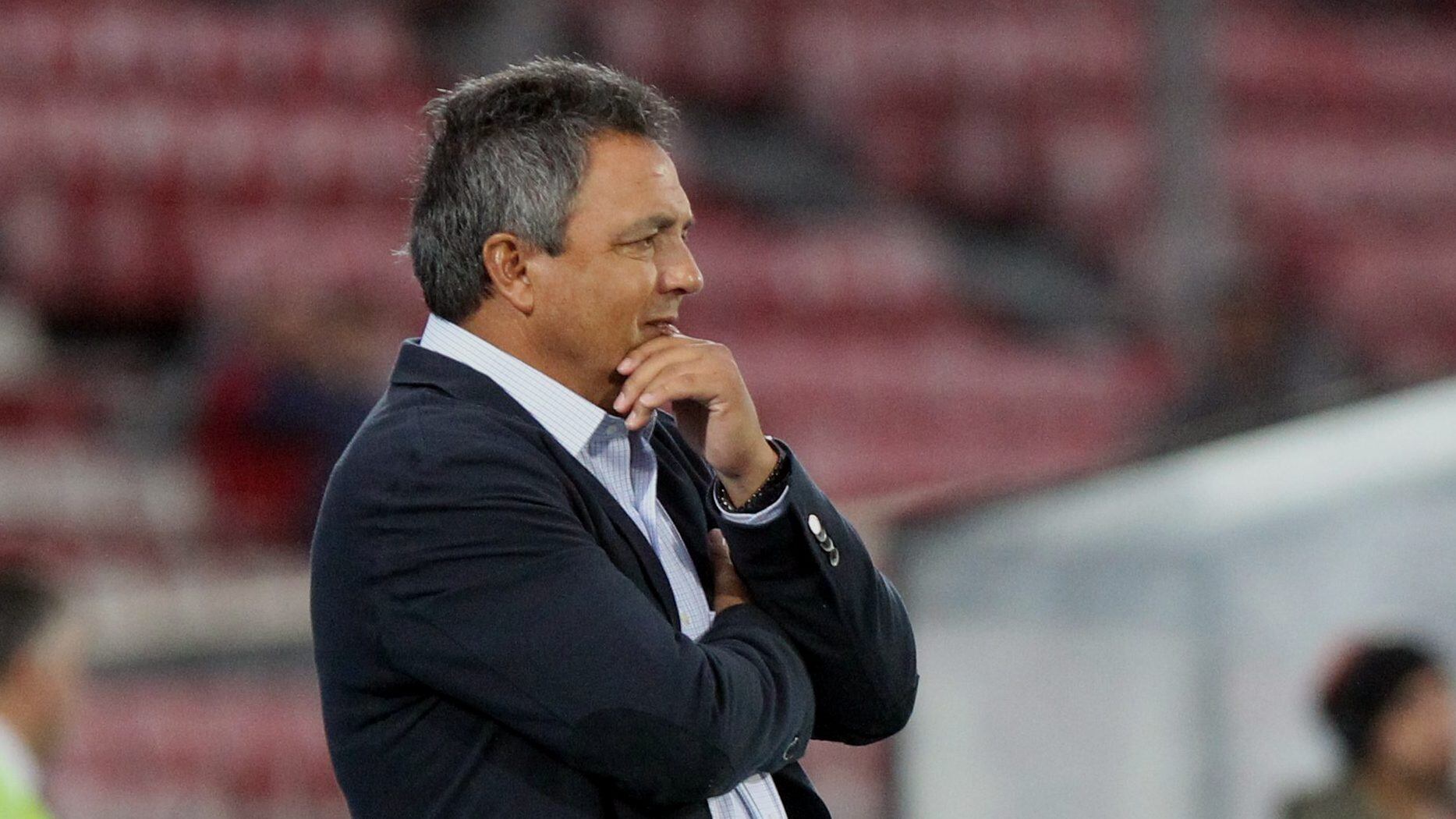09 de Diciembre del 2016/SANTIAGOEl Director Tcnico de Universidad de Chile, Victor Hugo Castaeda durante el partido valido por la decimoquinta fecha del Campeonato Nacional Scotiabank de Apertura 2016/2017 entre Universidad de Chile vs Huachipato, jugado en el Estadio Nacional.
FOTO: PABLO VERA LISPERGUER/AGENCIAUNO