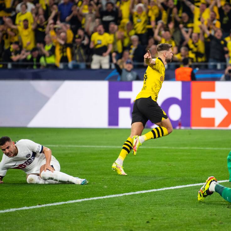 Borussia Dortmund da el primer golpe ante PSG en la ida de las semifinales de la Champions League