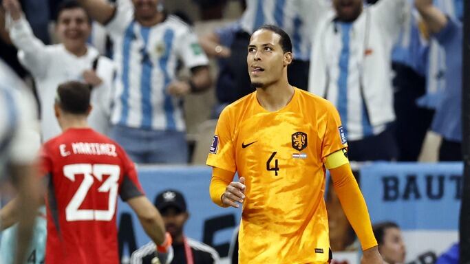 Van Dijk quedó afectado tras penal que falló ante Argentina en el Mundial: "No dormí durante dos días, me dolió mucho"