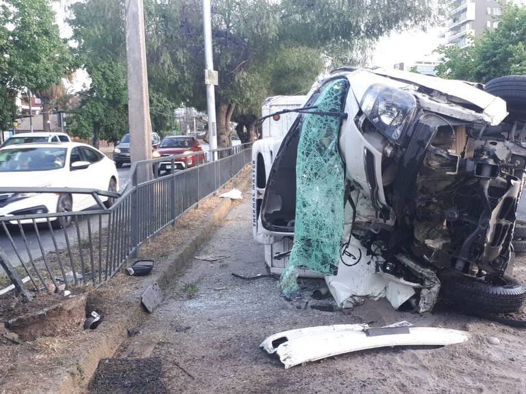 Accidente de camión en La Reina