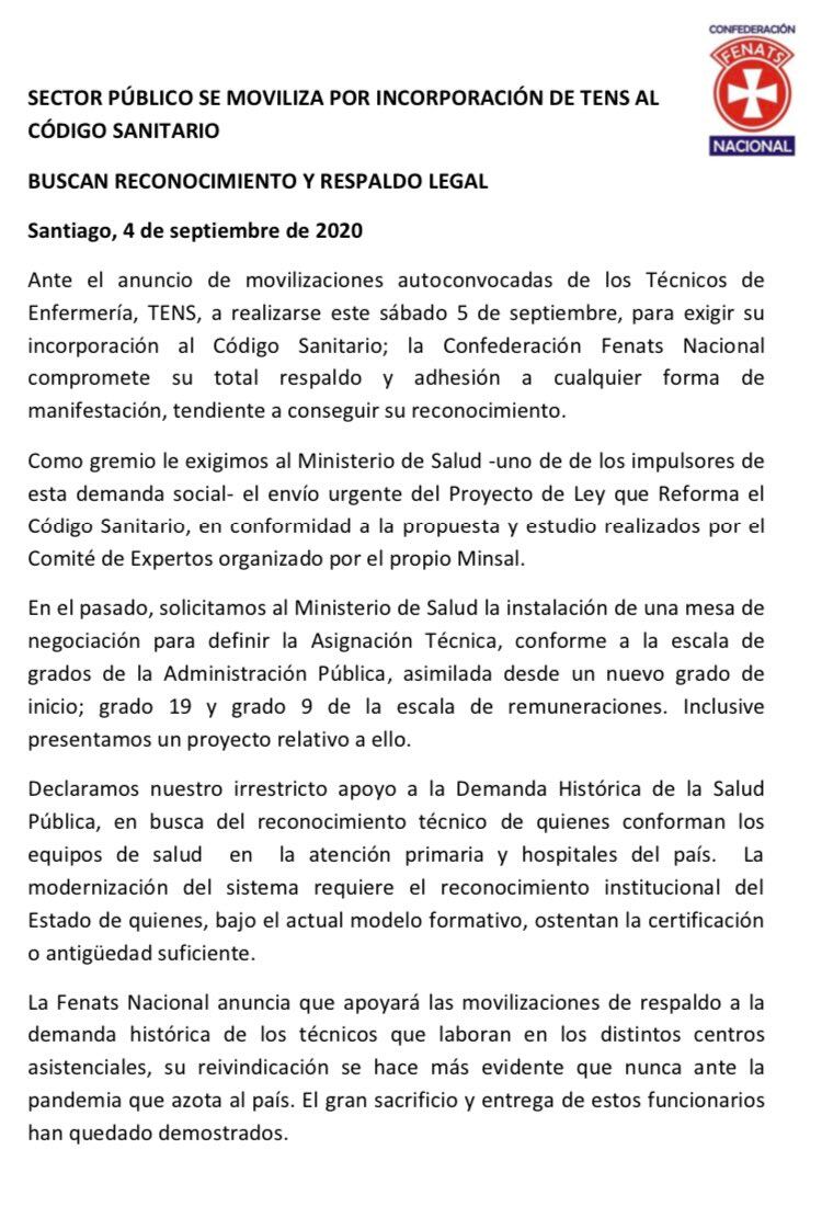 Comunicado Fenats