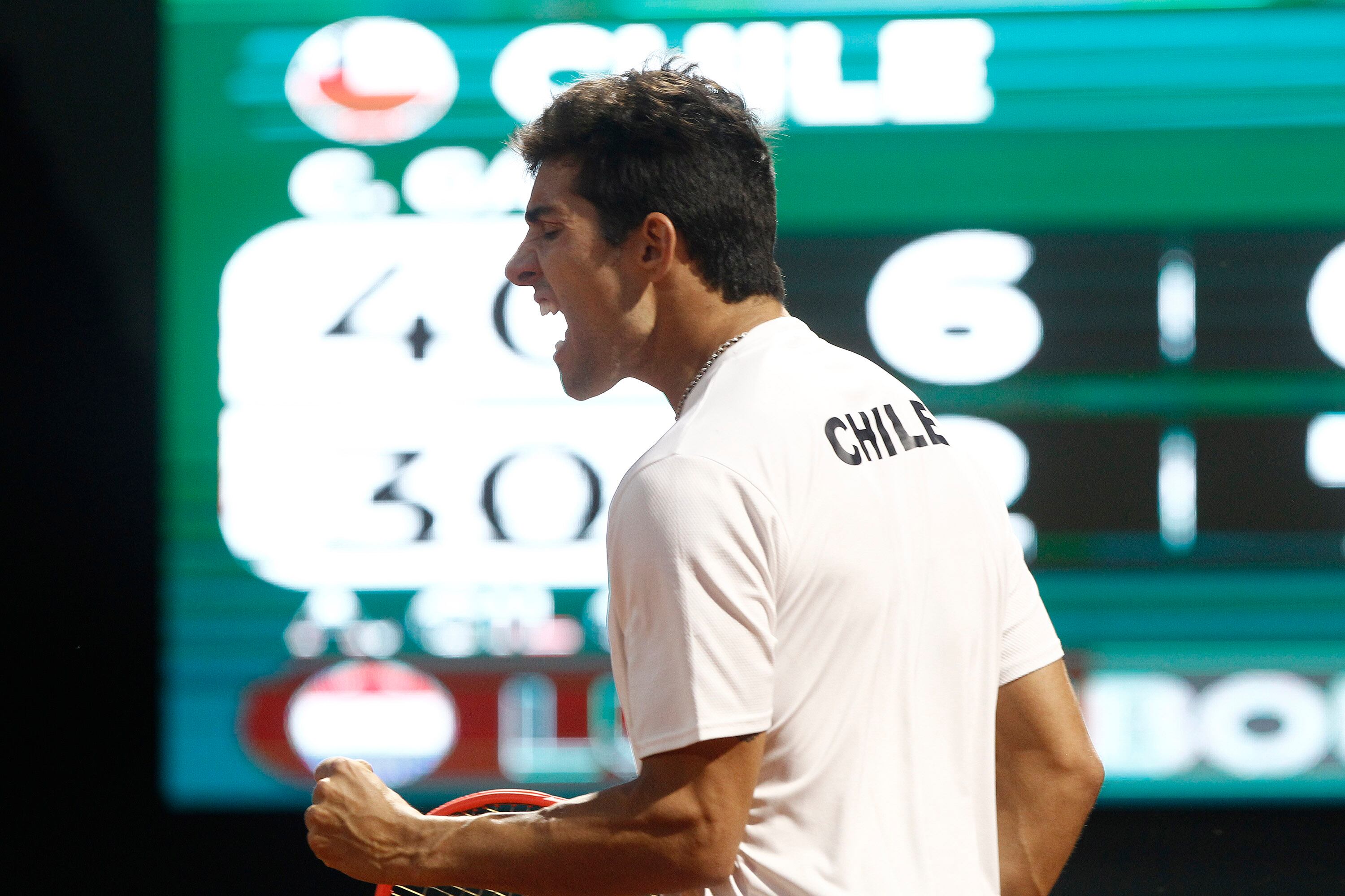 Cristian Garin y su sufrido triunfo en Copa Davis