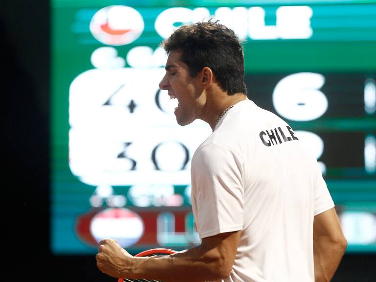 Cristian Garin y su sufrido triunfo en Copa Davis