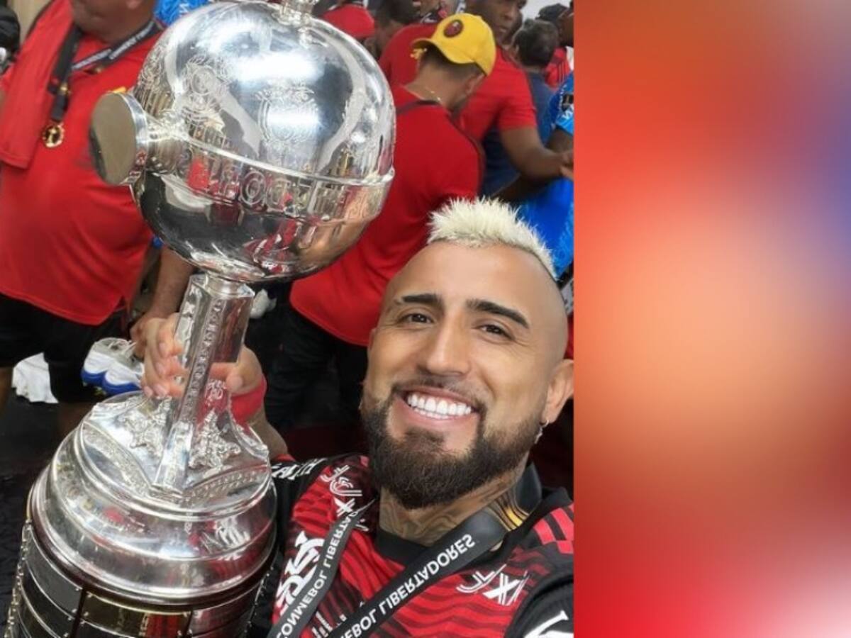 A lo Michael Jordan: el desatado y emocionado festejo de Arturo Vidal tras ganar la Copa Libertadores