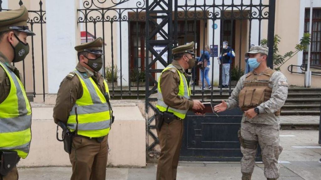 despliegue de seguridad para el plebiscito - Carabineros