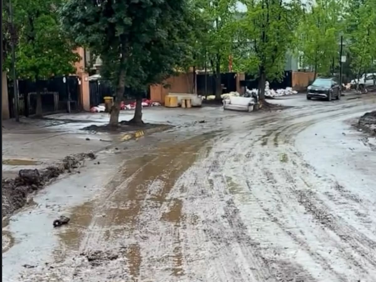 Así se ve la “zona cero” del aluvión en Las Condes ante la llegada de nuevas lluvias