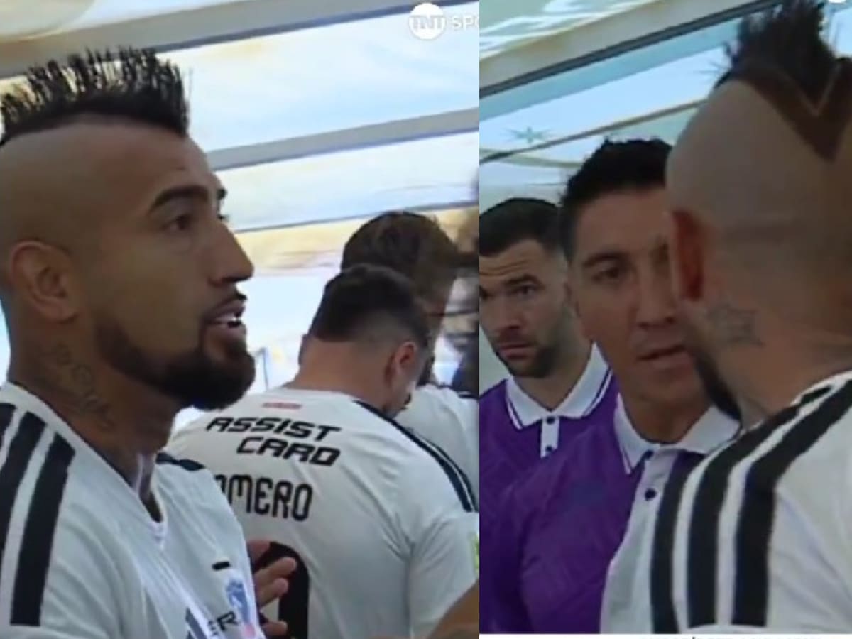 La reacción de Vidal tras encontrarse a Larrivey y a sus excompañeros de La Roja en el túnel del estadio